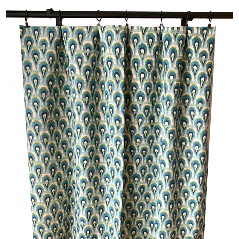 Daegen Cotton Blend Semi Sheer Curtain Panel Pair, 25" W x 120" L