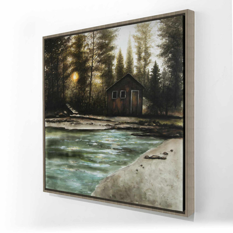 Chalet rustique en toile forêt | Arbres, paysages, décoration intérieure