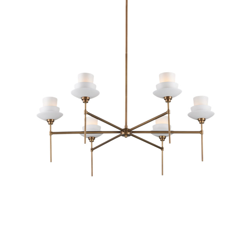 Etiquette 6 - Light Dimmable Classic / Traditional Chandelier
