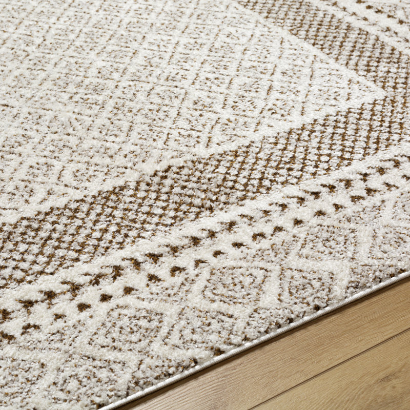 Calvo Machine Woven Oriental Brown Area Rug, Rectangle 2' x 2'11"