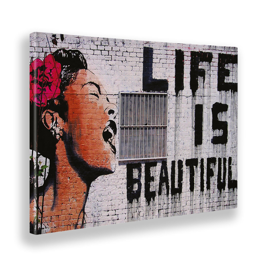 Kunstdruck Life is Beautiful von Banksy