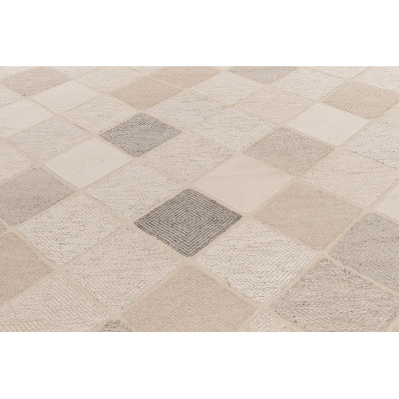 Wool Geometric Area Rug, Rectangle 12' x 16'