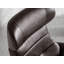 Chocolate  leather swivel recliner armchair-1396125172