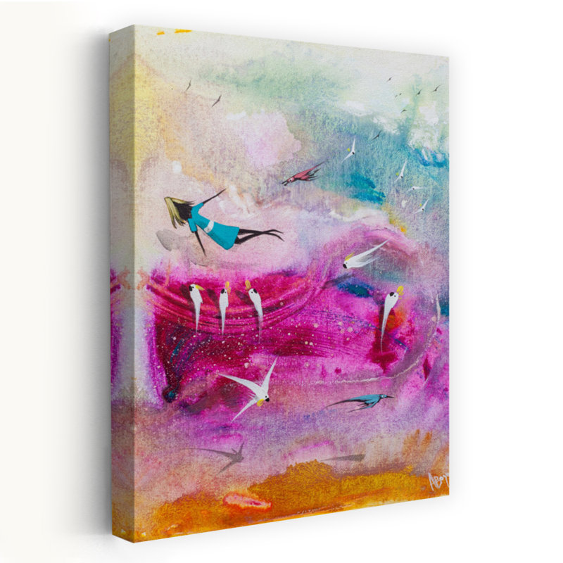 «Colorful Dream Flight», impression d'art mural coloré, 48" H x 32" W