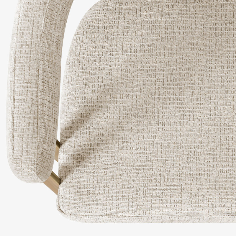 Tabouret de comptoir 25 po en chenille doré 25 po (ensemble de 4), Gruau