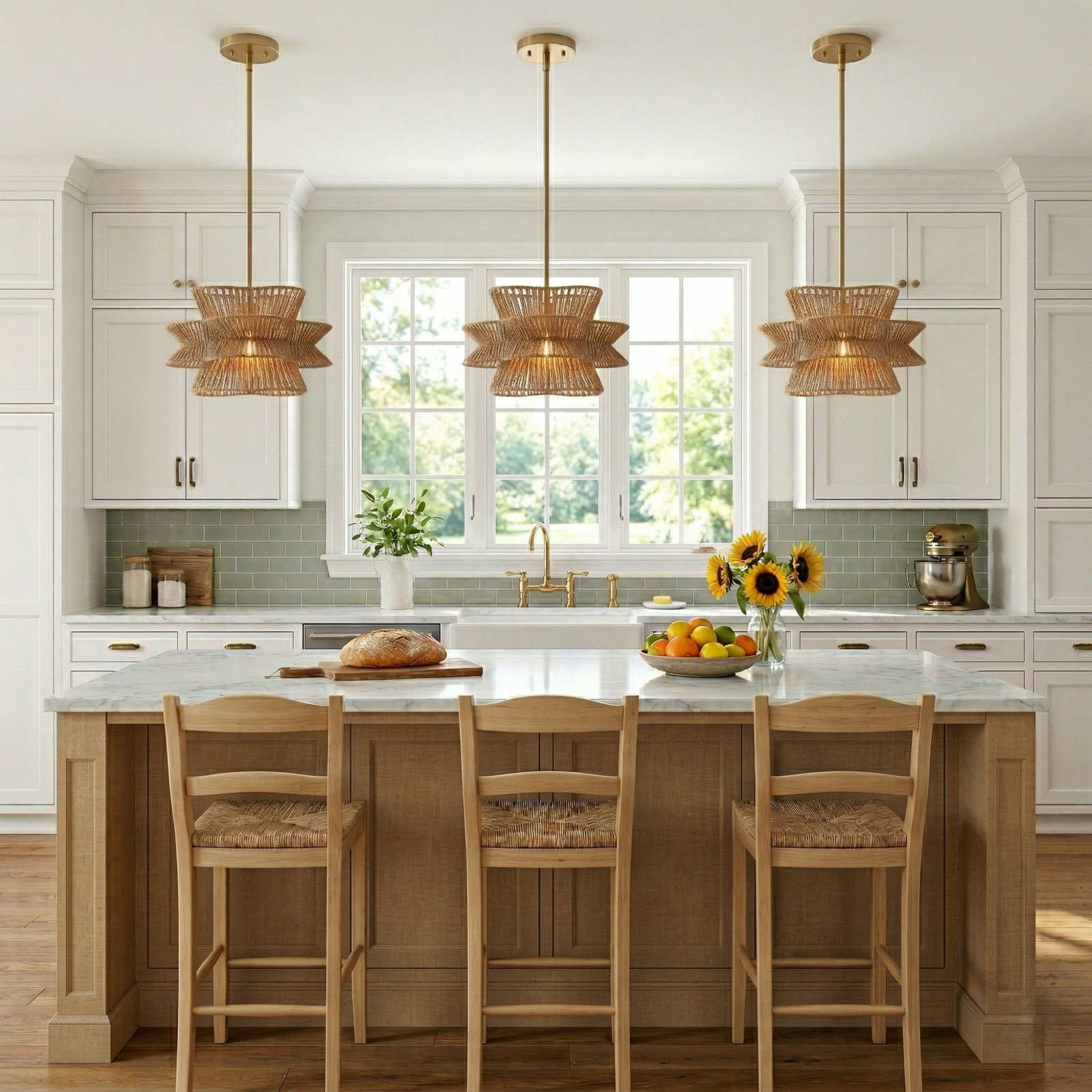 Towne Dimmable Single Light Pendant, Gold