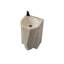 Lavabo extérieur, lavabo sur pied en faux marbre mat texturé.