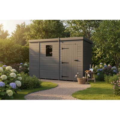 9x4 Pent Composite Shed