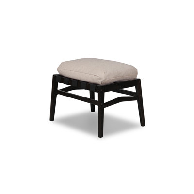 Mid Century Solid Wood Ottoman