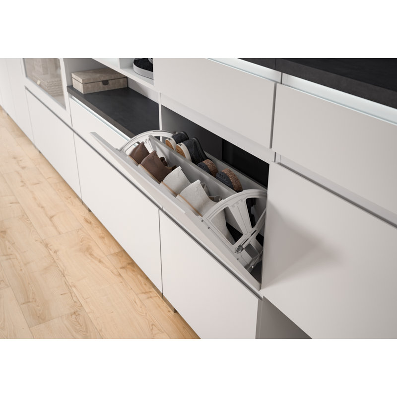Shoelove Shoe Cabinet, Black/White