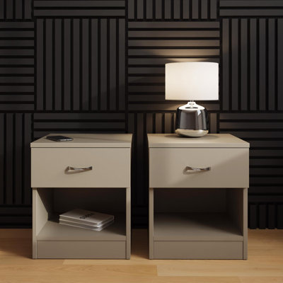 40cm W Manufactured Wood Bedside Table