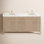 Lala 72" Double Bathroom Vanity with Grain White Engineered Stone Countertop without Mirror