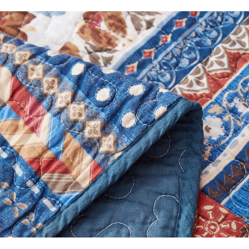 Quest Patchwork Quilt, Twin Quilt + 1 Sham