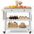 Kyong 3-Tier Bar Car with 2 drawers and casters-1778226894