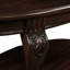 Table de salon: style antique, bois d'hévéa massif. Simple à assembler. Finition à chaud. Cerise. Convient aux espaces plus petits. Coins arrondis pour