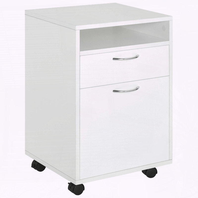 Mobile Storage Cabinet with Drawer and Castors