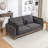 84.6" Retro Upholstered Sofa-1013090609