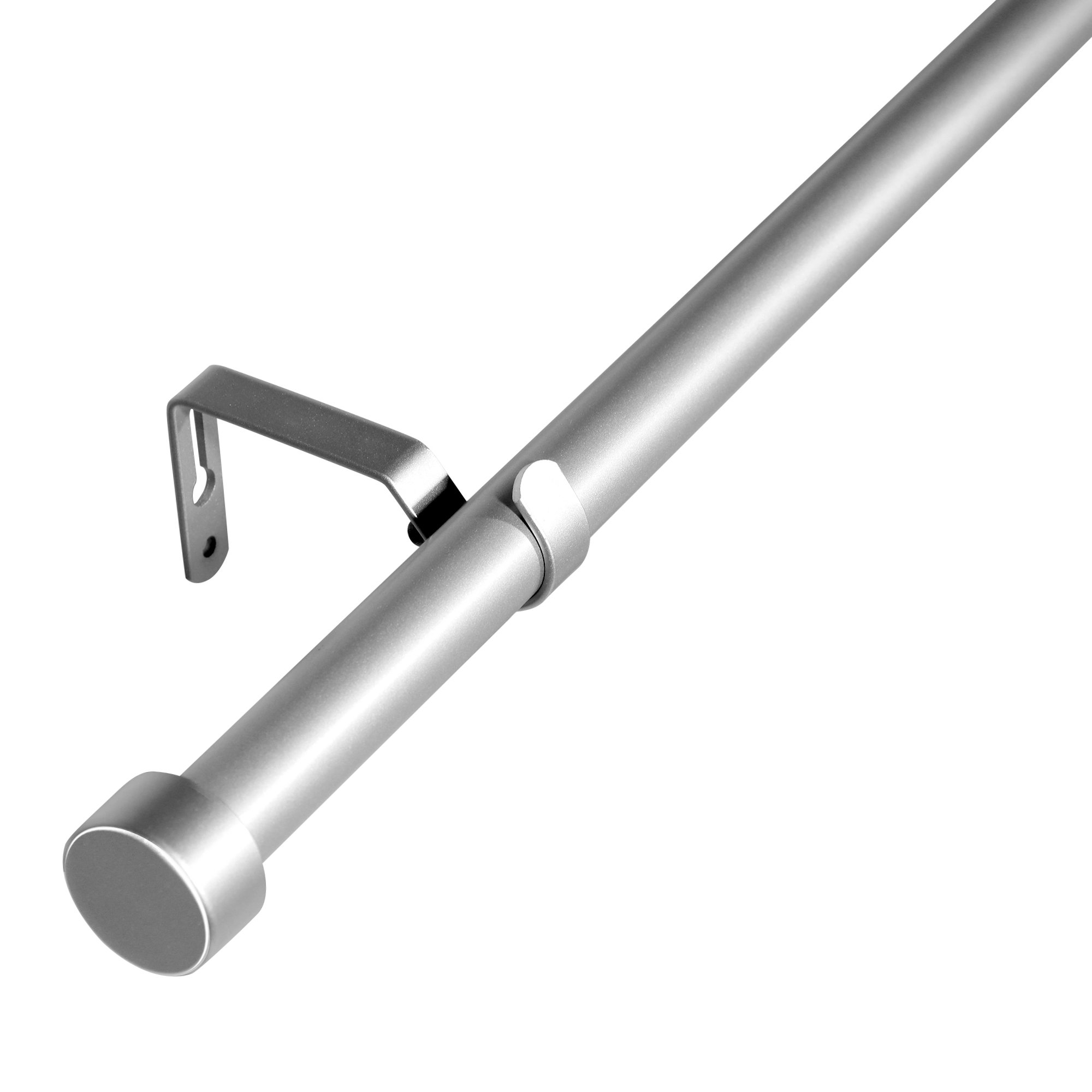 Telescoping Swing Arm Drapery Rod - Iron Accents