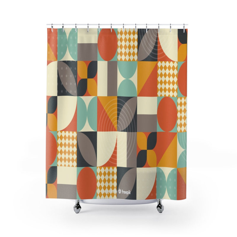 Geometric Shower Curtain