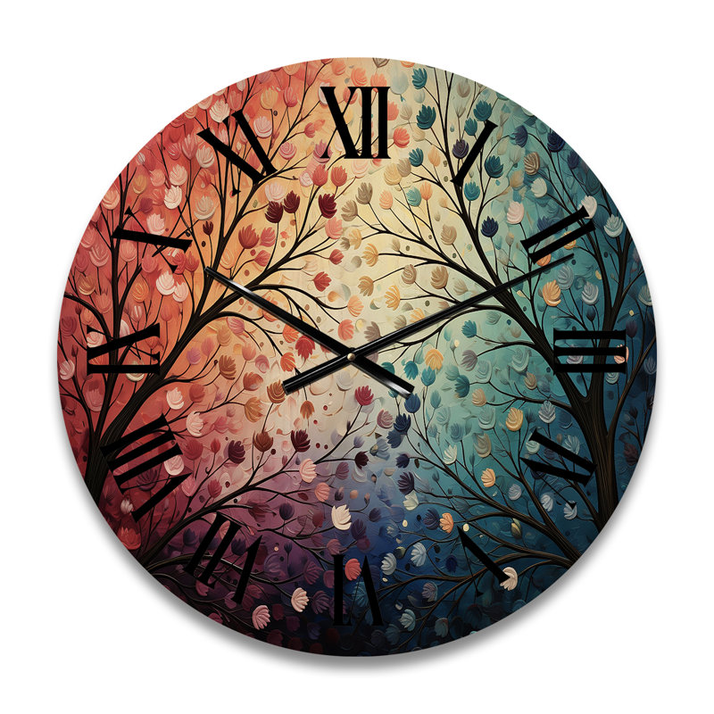 Horloge murale surdimensionnée en bois, Moyenne