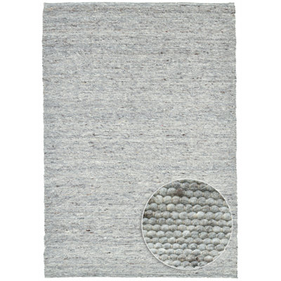 Hand Woven Wool Grey Indoor Rug