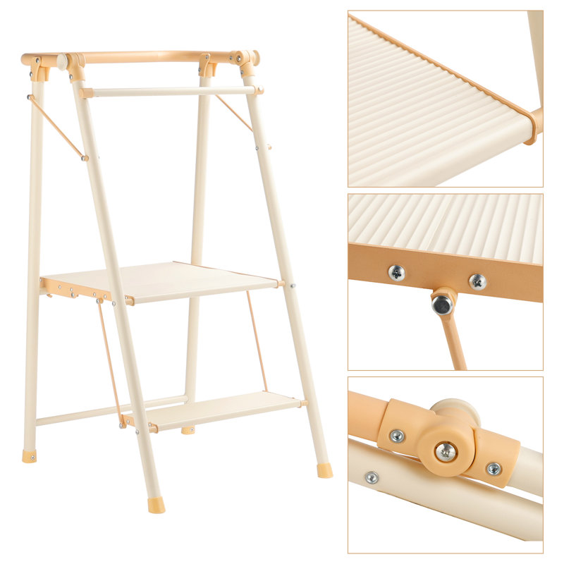 2-Step Kitchen Stepper Folding Step Stool, Step Ladder