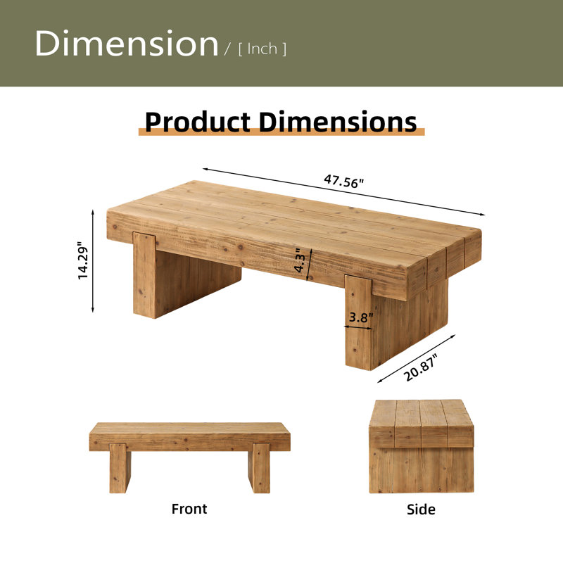 Table basse 47,6 "Farmhouse