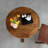 Brown Round Solid Wood Dining table-738771163