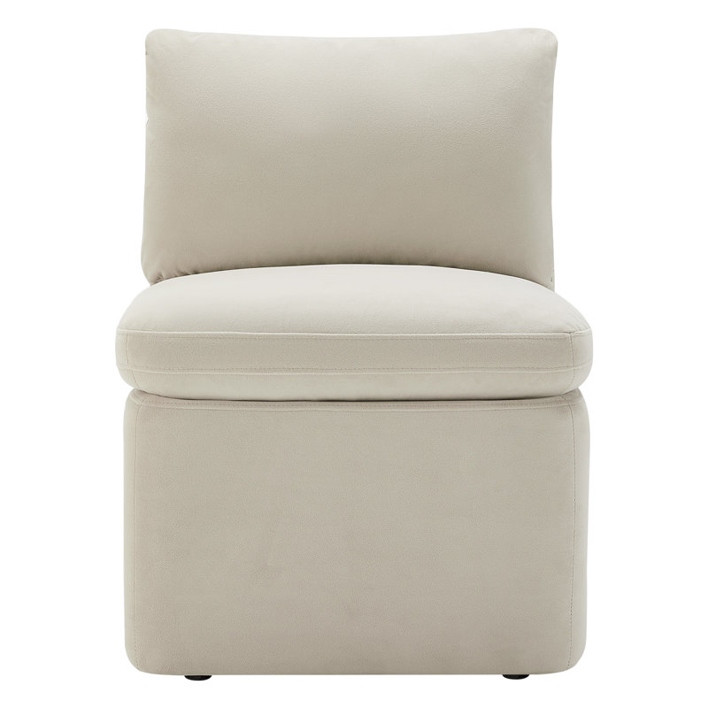 Alayaa Extra Wide Dining Chair, Bella Beach Performance Velvet