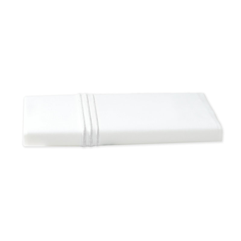 Ravana Cotton Blend Percale Flat Sheet, Full/Queen Flat Sheet, White