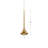 Bach 1 - Light Brushed Gold LED Single Pendant