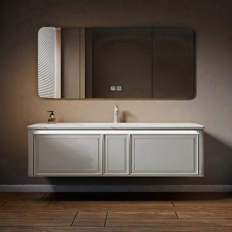 Armoire de salle de bain française, H 19,68 po x l 70,86 po x P 19,68 po