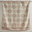 Couette orange - Taille King/King, médaillons floraux, microfibre douce, 3 coussins décoratifs en tissu