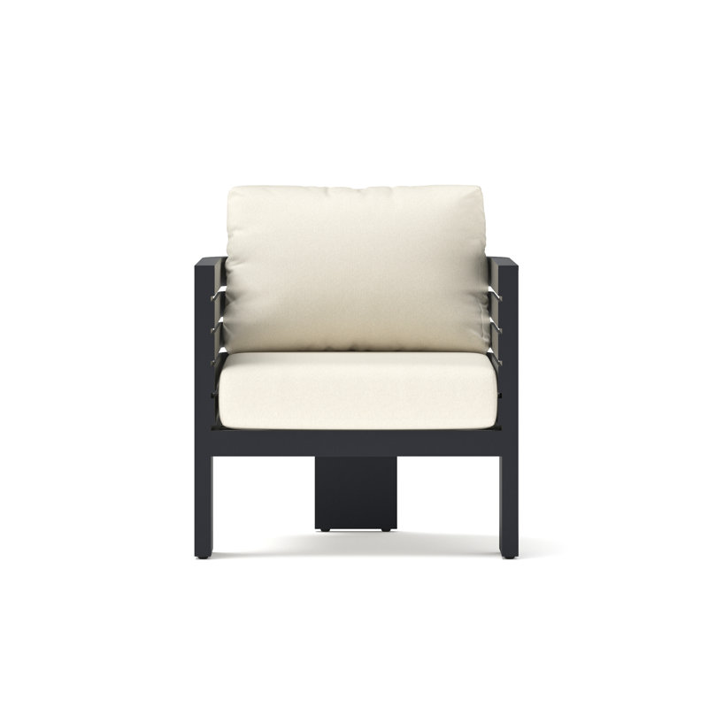 Ari 2 Piece Olefin Outdoor Patio Club Chairs - Olefin Linen, Olefin Linen