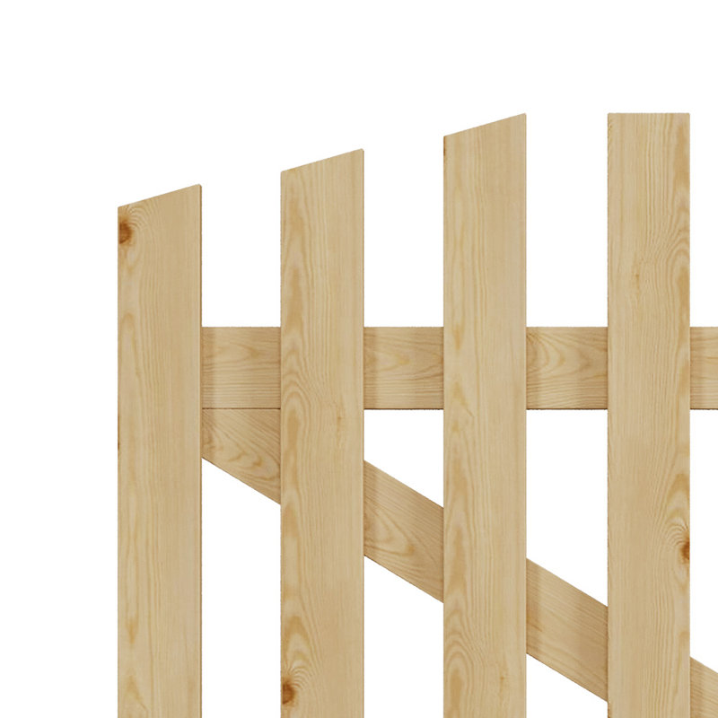 90 cm H Gate Fencing with 1 Panel(s) Included, 90cm H x 90cm W x 3cm D, Brown