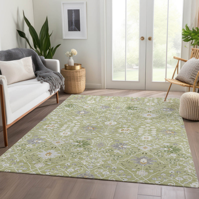 Tapis oriental lavable à la machine de qualité supérieure AMF1009 Colmenero, Rectangle 9 pi x 12 pi