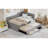 Upholstered Daybed With Trundle And Three Drawers-1374880438-1374880439