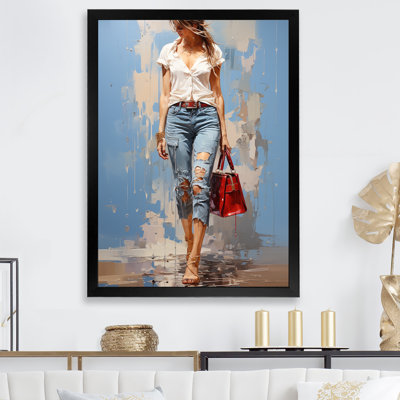 " Fashion Woman Denim Delight I "