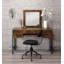 Meuble-lavabo moderne simple en chêne fumé