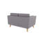 Sofa 2 Seater with Wooden Legs In Scandinavian Style -69378080