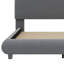 Lit plateforme tapissier avec tissu épais, structure solide et design courbé élégant-114399566-114399568