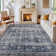 Machine Washable Rug with Rubber Backing for Living Room Oriental Non-Slip Bedroom Rug Floral Faux Wool Runner Rugs for Hallway Kitchen Entryway Laundry