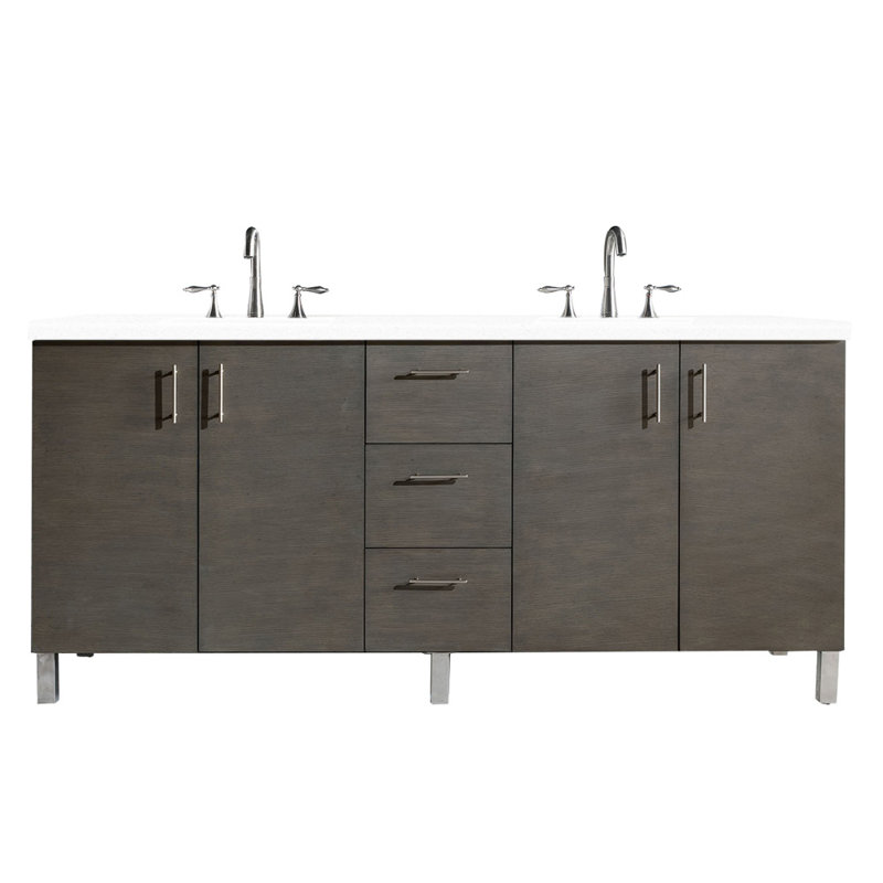 Dodie 72'' W Double Vanity, Silver Oak, MCRW8044