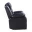 Fauteuil inclinable électrique noir avec accoudoirs coussinés-1371130143