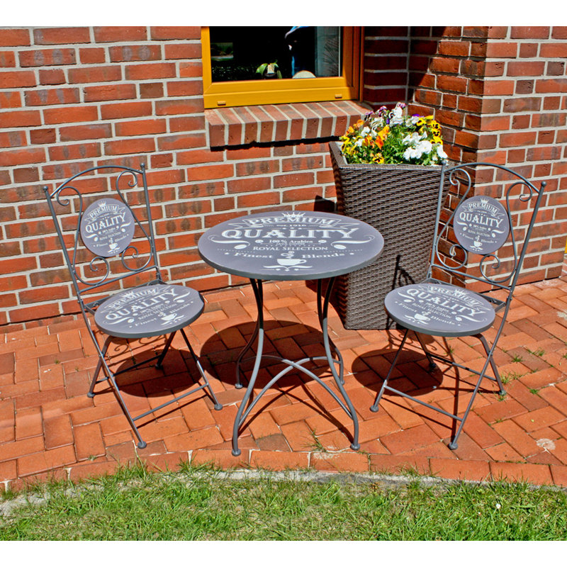 Royal 2 - Person Patio Dining Set with Round Table , Cushions Included