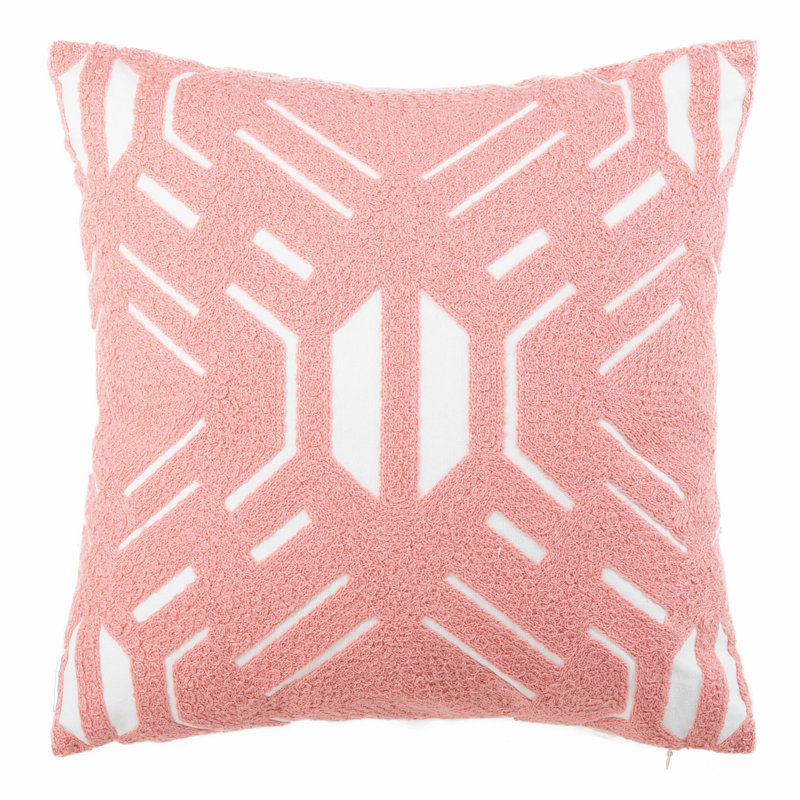 Kassidy Appliqued Cotton Reversible Throw Pillow