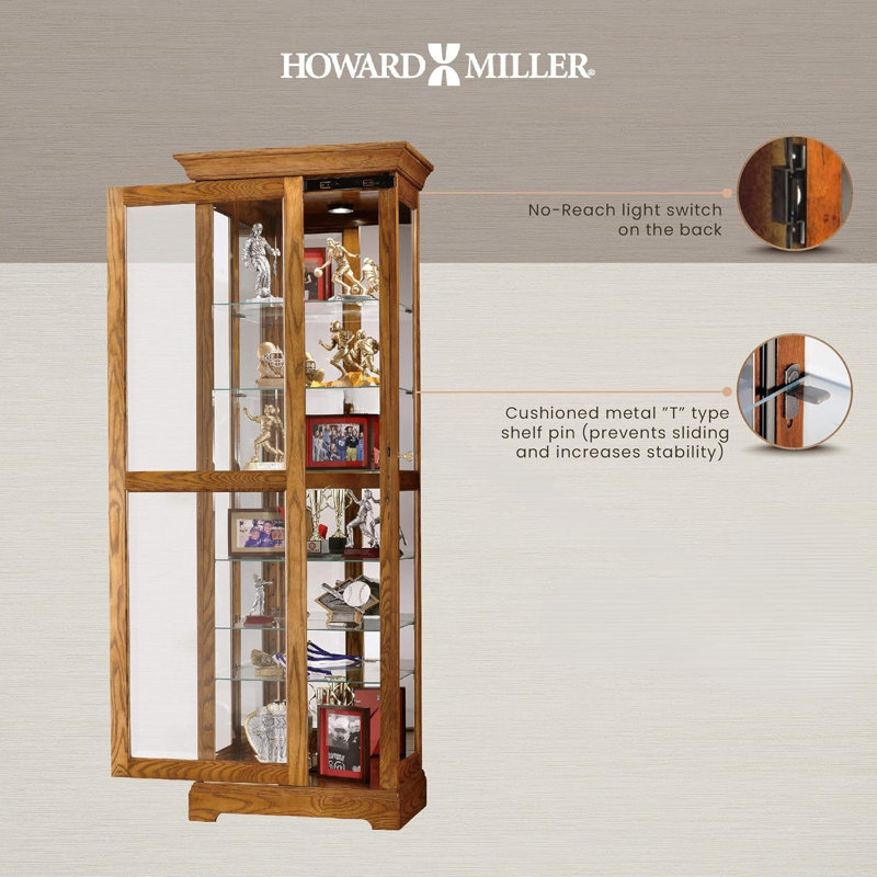 Berends Lighted Curio Cabinet