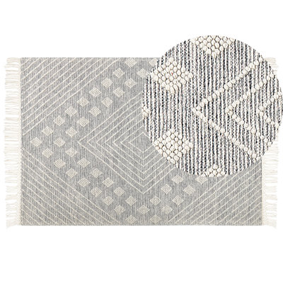 Bridgeview Rectangle 160 cm x 230 cm Geometric Hand Woven Area Rug