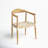 Kazbah Leather Dining Arm Chair-2072678524