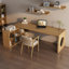 Bureaux en bois massif en L Burlywood-295450969-295450971